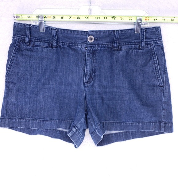 Ann Taytor LOFT Jean Shorts Women Size 14 Mid Rise Denim Pants - Picture 2 of 6